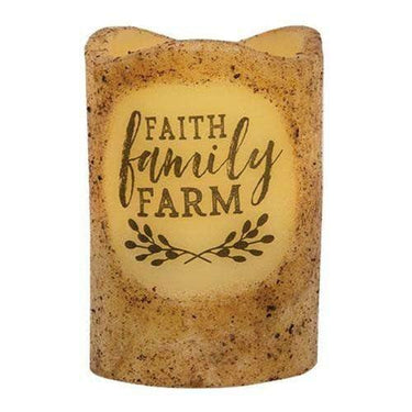 Faith, Family, Farm Pillar, 3x4.5